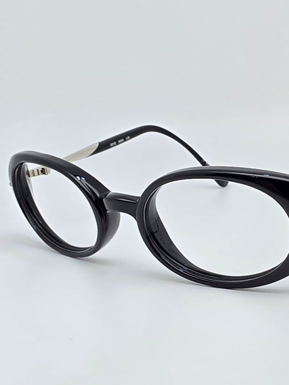 Kata Eyewear Skye Noir Black Silver Oval Eyeglasses Frame Japan 48-20-135